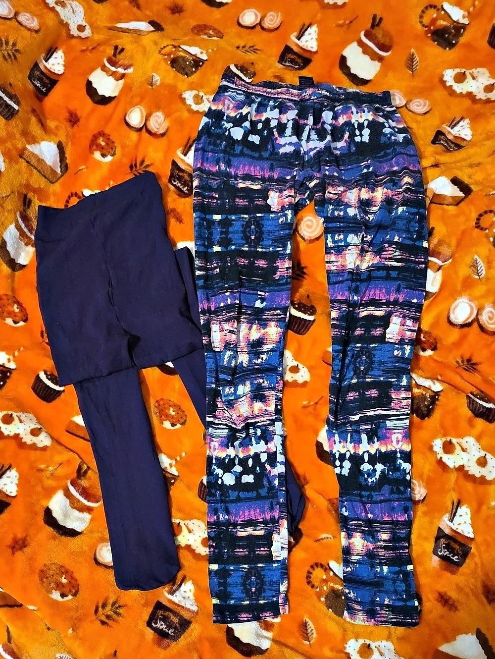 Material Girl Abstract Print Leggings Size Small